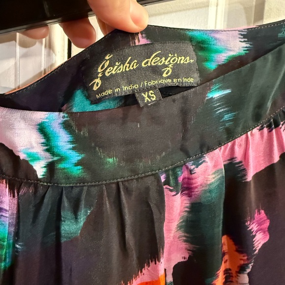 Geisha Designs Floral Tiered Maxi Skirt - Picture 4 of 4